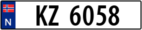 Trailer License Plate
